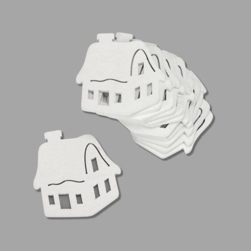 Fehér kunyhó 6cm 12db/csomag