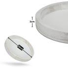 Fa tálca fehér 20cm