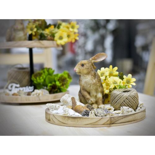 Fa tálca 26cm barna