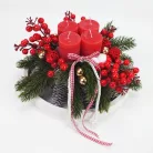 Fa tálca fehér 26cm