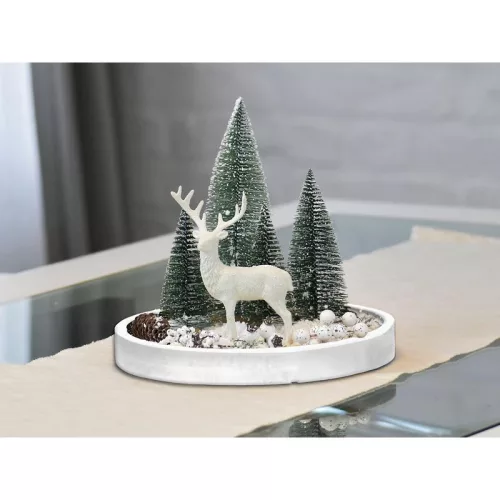 Fa tálca fehér 26cm