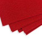 Filc lapok piros 25x25cm 10db/csomag