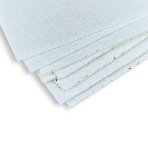 Filc lapok fehér 25x25cm 10db/csomag