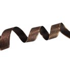 Karácsonyi szalag glitteres - csoki, drótos szegéllyel