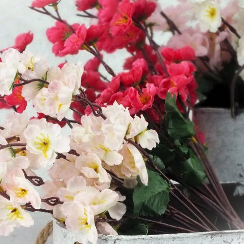 9 ágú barackvirág csokor rózsaszín