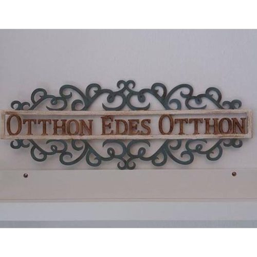 Natúr fa - "Otthon Édes Otthon" tábla 50cm