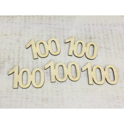 Natúr fa - Évfordulós számok 100-as 5db/csomag