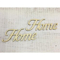   Natúr fa - "Home" felirat írott 14,5cm 2db/csomag