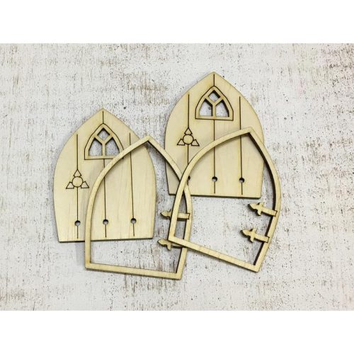 Natúr fa - Tündérajtó kicsi "Tara" 2db/csomag