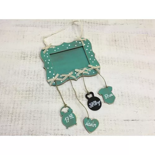 Natúr fa - Baba érkezett fotókeret 15x18cm