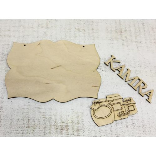 Natúr fa - Kamra tábla 19x13,5cm