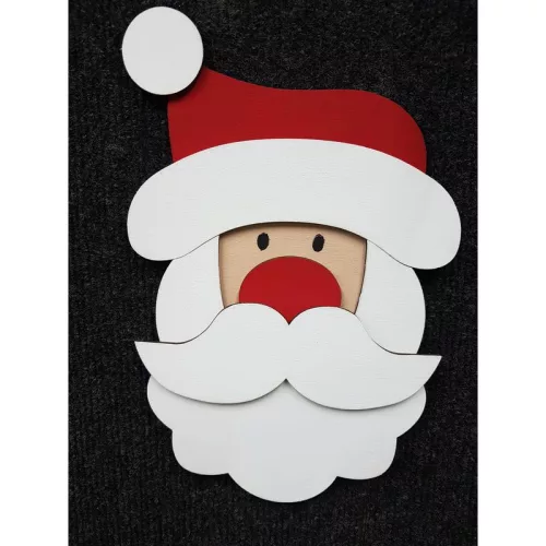 Natúr fa - Kreatív mikulásfej 25cm