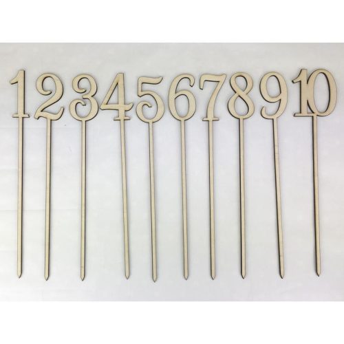 Natúr fa - Beszúrható számok 1-10-ig 26cm