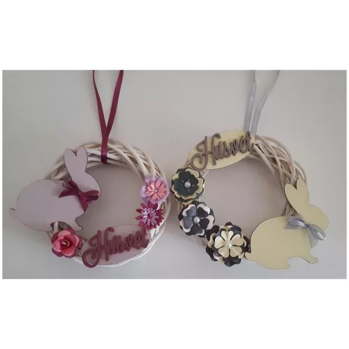 Natúr fa - Nyúl ülő lyuk nélkül 15cm