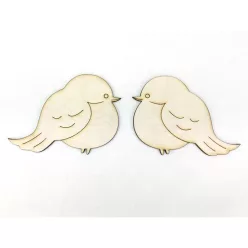 Natúr fa - Turbékoló madárka szett 2db/csomag