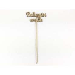   Natúr fa - Beszúrós " Ballagási emlék" felirat 24,5cm