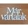Fa - "Már vártalak" felirat koszorúra 7x14cm fehér