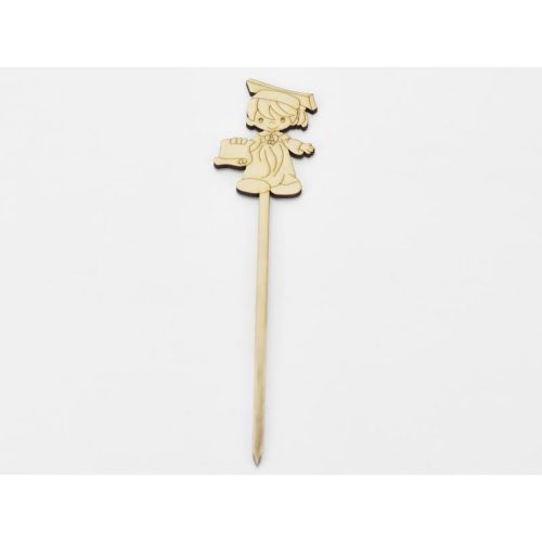 Natúr fa - Beszúrós ballagó kisfiú 29,5cm