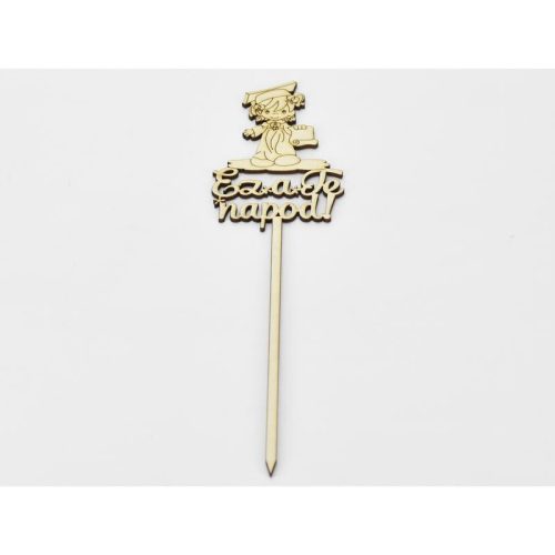 Natúr fa - Beszúrós "Ez a Te napod" kislány 32cm