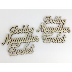   Natúr fa - "Boldog Nyugdíjas Éveket" felirat 2db/csomag