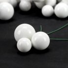 Betűzős gömb "white opal" 6 szett/doboz