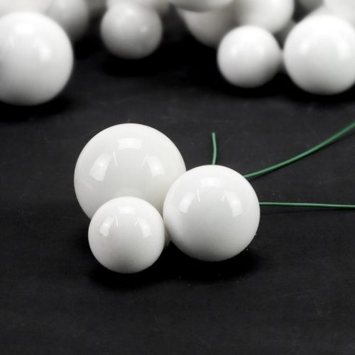 Betűzős gömb "white opal" 6 szett/doboz