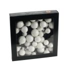 Betűzős gömb "white opal" 6 szett/doboz