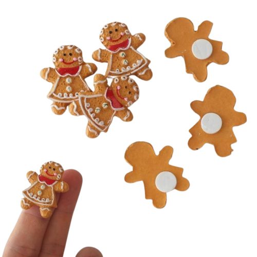 Öntapadós mézeskalács lány figura 6db/szett