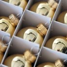 Karácsonyi üveggömb kicsi 24db/csomag arany