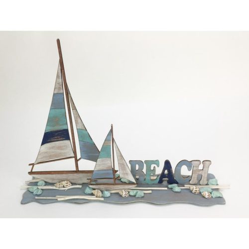 Natúr fa - Nyári táj vitorlásokkal 40cm