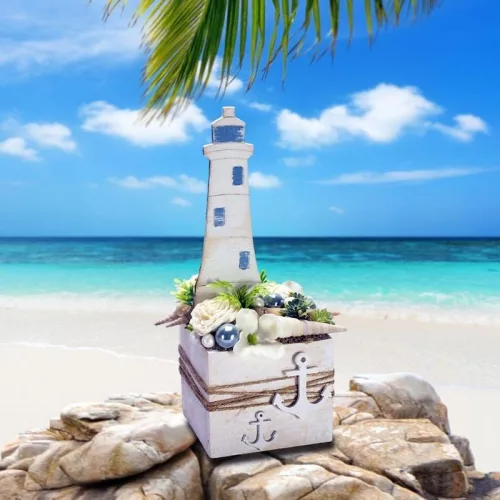 Natúr fa - Világítótorony 5,5x15,5cm