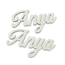 Natúr fa - Anya felirat - fehér 10cm 2db/csomag