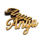 Natúr fa - Anya felirat 10cm 5db/csomag