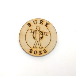 Natúr fa - " BUÉK" kéményseprős tallér 4,5cm