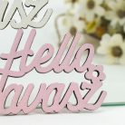 Világos színek "Helló Tavasz" feliratok 4,3x6cm 3db/csomag