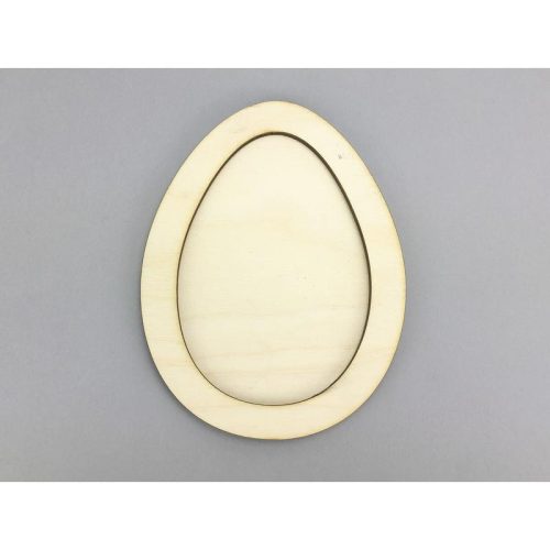 Natúr fa - Tojás kerettel  11,5x15cm