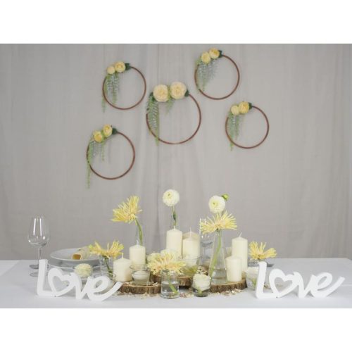 Fa - Karika szett natúr 6db