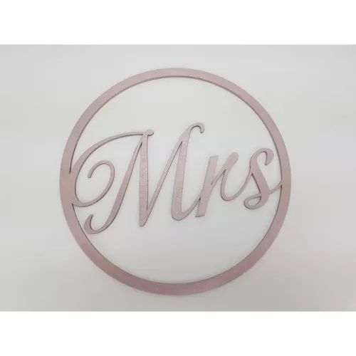 Mr&Mrs karika szett rózsaarany 2db