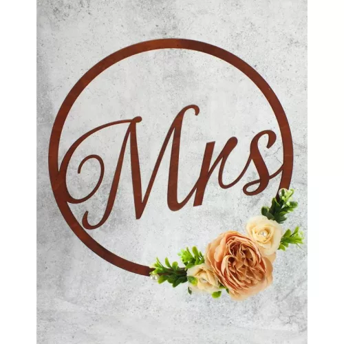 Mr&Mrs karika szett natúr 2db