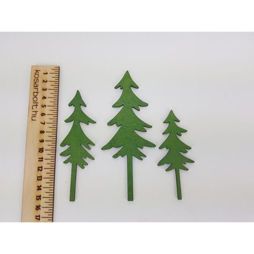 Hegyvidéki fenyők metál zöld 3db/cs