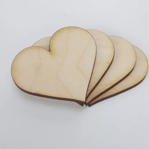 Natúr fa - Szív 4cm 10db/cs