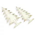 Natúr fa - Cédrus fenyő 2db/cs fehér-arany