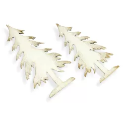 Natúr fa - Cédrus fenyő 2db/cs fehér-arany