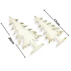 Natúr fa - Cédrus fenyő 2db/cs fehér-arany