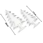 Natúr fa - Cédrus fenyő 2db/cs fehér-ezüst