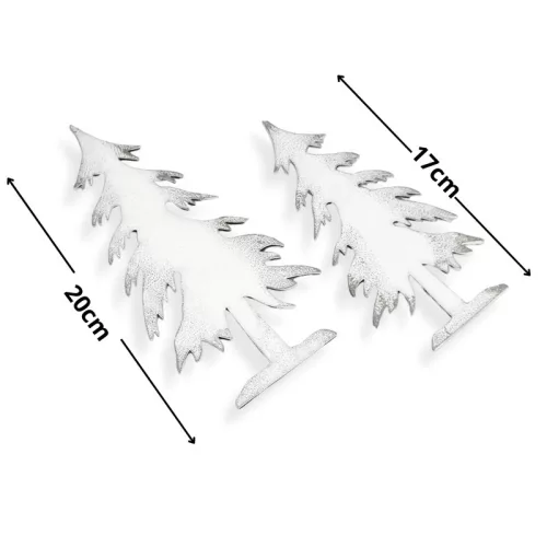 Natúr fa - Cédrus fenyő 2db/cs fehér-ezüst