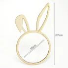 Natúr fa - Nyuszifüles fa karika 16cm