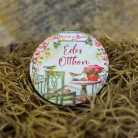 Nyomtatott fa tábla - Édes Otthon (House of roses) kör 1db