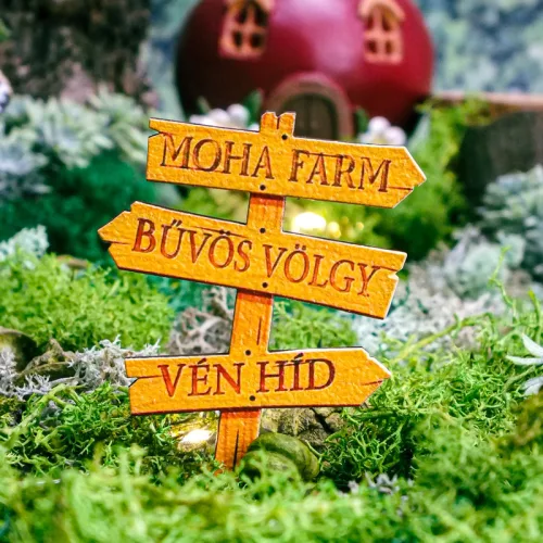 Nyomtatott dekorkarton- Útjelző táblák 5db/cs