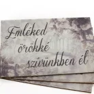 Nyomtatott dekorkarton - Emléked örökké..3db/cs